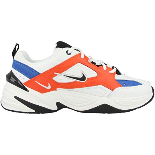Nike M2K Tekno, Zapatillas de Running para Asfalto Hombre, Multicolor (Summit White/Black/Team Orange 100), 44 EU