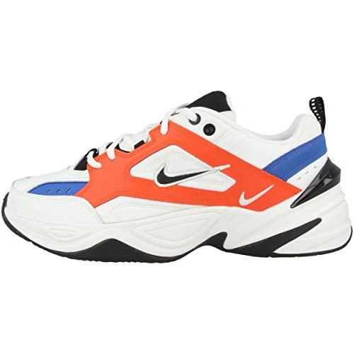 Nike M2K Tekno, Zapatillas de Running para Asfalto Hombre, Multicolor (Summit White/Black/Team Orange 100), 44 EU