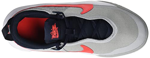 Nike Team Hustle D 10, Zapatillas Deportivas, Lt Smoke Grey Bright Crimson, 39 EU