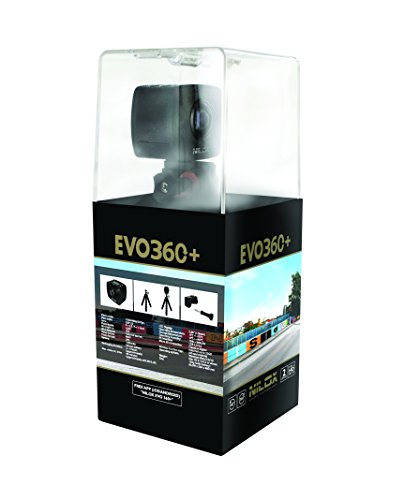 Nilox Action CAM EVO 360 + videocámara Full HD, 1920 x 960P, 30 fps, 4.5 MP, Negro