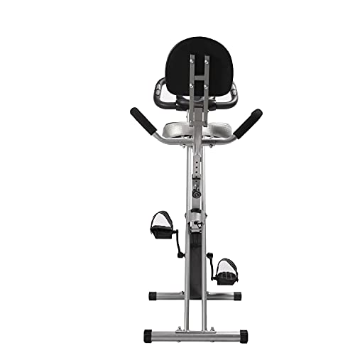 NIMO Bicicleta estática con sensores de pulso de mano,Bicicleta de Ejercicio 8 Niveles de Resistencia Magnética, Peso Máx. 120 kg Bicicleta estática de Fitness negro (X10)