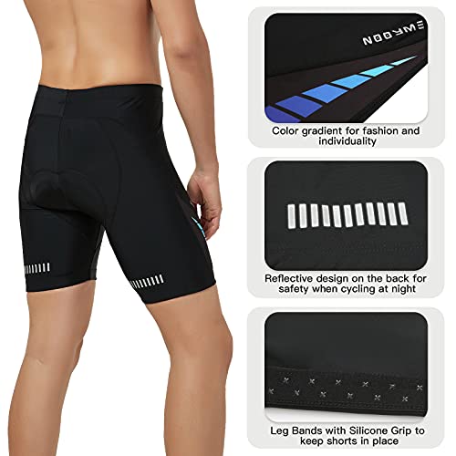 NOOYME Cullote Ciclismo Hombres con 4D Gel Acolchado Pantalones Cortos Ciclismo Pantalon Mountain Bike Ropa Ciclismo Hombre Ropa de Ciclismo MTB