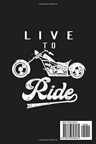 Notebook - Motorcycle Biker Motocross Motorbike Rider Notebook, Every road is my nation i live to ride: Notebook Blank Lined Ruled 6x9 114 Pages