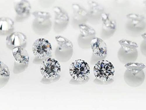 NST AAAAA Calidad MÁQUINA Redonda Cortar Piedra Zirconia CÚBICA Blanca Piedra Suelta CZ Piedras (1.00MM 1000PCS)