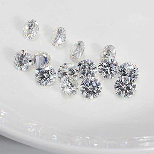 NST AAAAA Calidad MÁQUINA Redonda Cortar Piedra Zirconia CÚBICA Blanca Piedra Suelta CZ Piedras (1.60MM 1000PCS)