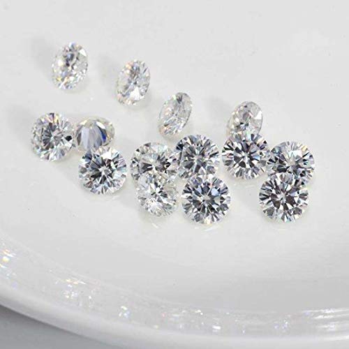 NST GEMS 1000 PCS AAAAA Quality Round Machine Cut White Cubic Zirconia Stone Loose Cz Stones (2.70MM)