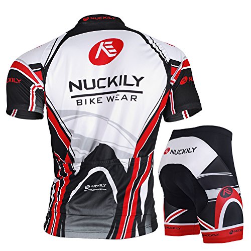 NUCKILY Men's Moisture Wicking Cycling Apparel SS Jersey Short XX-Large