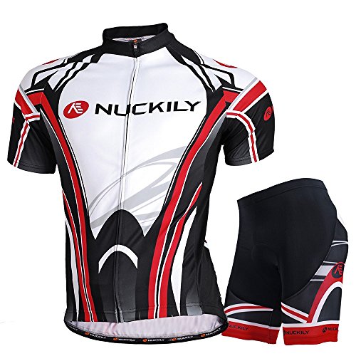 NUCKILY Men's Moisture Wicking Cycling Apparel SS Jersey Short XX-Large