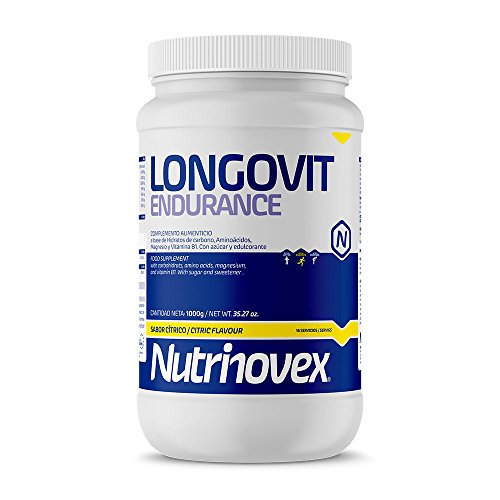 Nutrinovex Longovit Endurance Bebida Energética, Aroma Cítrico - 1000 gr