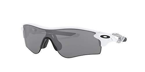 Oakley Men's Radarlock Path (a) Non-Polarized Iridium Wrap Sunglasses, Matte White, 38 mm