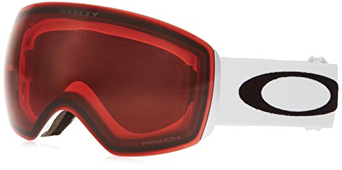 Oakley Skibrille Flight Deck - Gafas de esquí, color blanco mate (matte white/prizm rose)