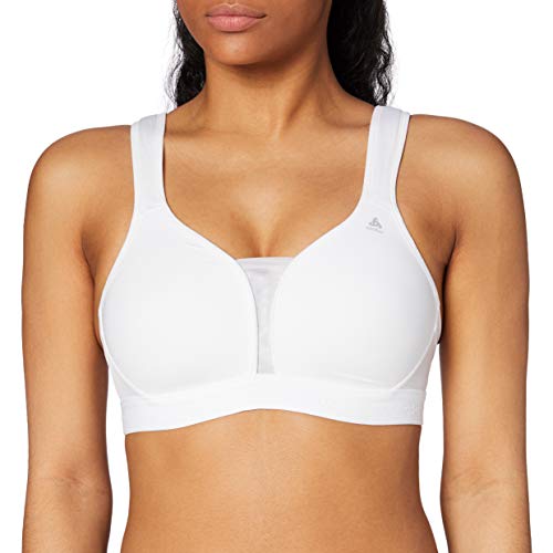 Odlo Sports Bra Padded High Sujetador Deportivo, Womens, White, 95