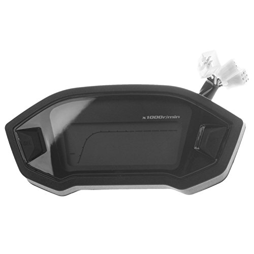 Odometro LCD - TOOGOO(R)Oodometro velocimetro velocimetro calibrador universal de retroiluminacion LCD digital de motocicleta