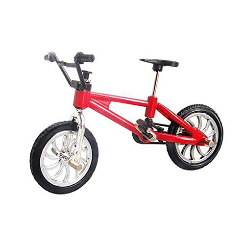 Ogquaton Características de la Bicicleta de Dedo Nini Mountain Sports Bike Mini Juego de Juguete de Metal para niños Niños Rojo 1PC Creativo y útil