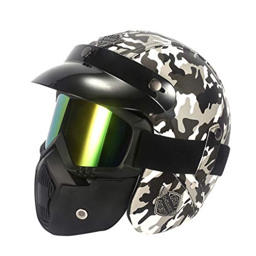 OLEEKA Casco de camuflaje de plástico ABS Tácticas Militares Ejército de campo de combate Motos Cascos de motocicleta