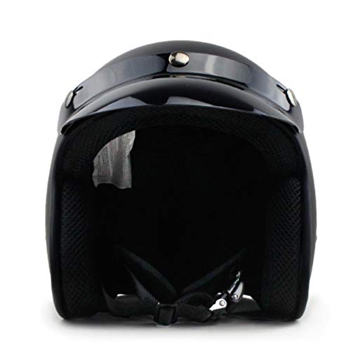 OLEEKA Casco de Moto Medio Casco de Moto 3/4 Casco de Bicicleta de Cara Abierta Cruiser Touring Chopper Biker Racer Casco de Moto