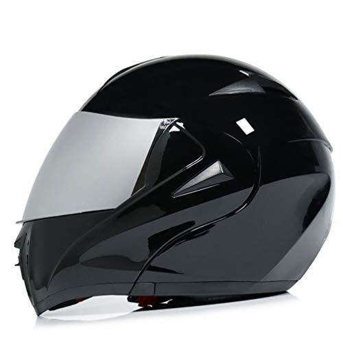 OLEEKA Casco de moto Racing Full Face de Protege los ojos y la cara, Anti-Frog transpirable