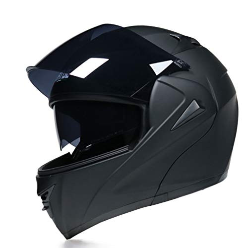 OLEEKA Casco de moto Racing Full Face de Protege los ojos y la cara, Anti-Frog transpirable