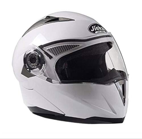 OLEEKA Doble visor del casco de la motocicleta Modular Cover Up Motocross Helmet Race Doble lente capacete Cascos de motocicleta