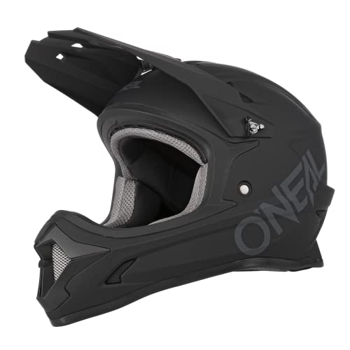 O'Neal Kinder Fullfacehelm Sonus Solid, Schwarz, M, 0481-75