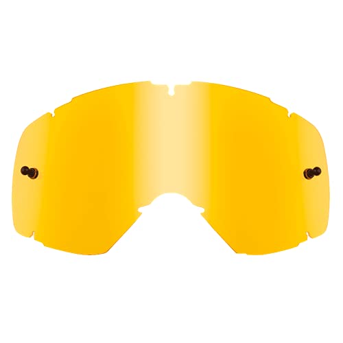 O'Neal | Recambios para gafas de Motocross | Enduro para motos | Lente para la máxima transmisión de luz, 100% de protección UV | Lente de recambio para jóvenes B-30 | Amarilla | Talla única