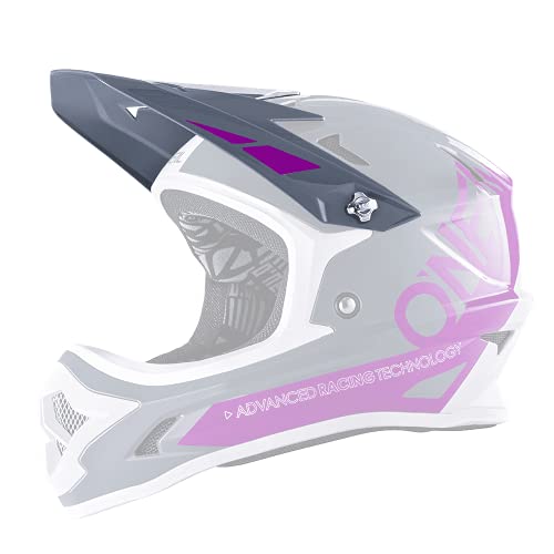 O'NEAL | Visor de Recambio Casco de Bicicleta de Montaña | MTB Downhill | Visor de Recambio para BACKFLIP RL2 BUNGARRA | Visor de Recambio BACKFLIP RL2 BUNGARRA | Adulto | Blanco Púrpura | Talla única