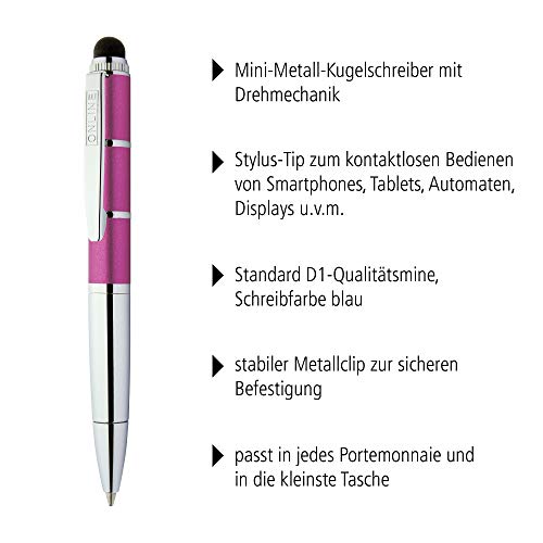 Online Schreibgeräte 33661/3D - Bolígrafo, color rosa metalizado