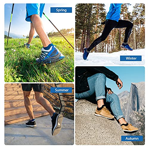 Onmaita Calcetines Deportivos para Hombres y Mujeres, 6 Pares de Acolchados Calcetines Deportivos Cortos para Actividades al Aire Libre, Ocio, Trabajo en Funcionamiento