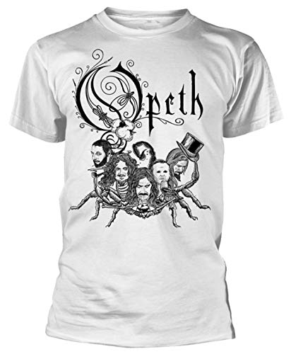Opeth 'Scorpion Logo' (White) T-Shirt (x-Large)