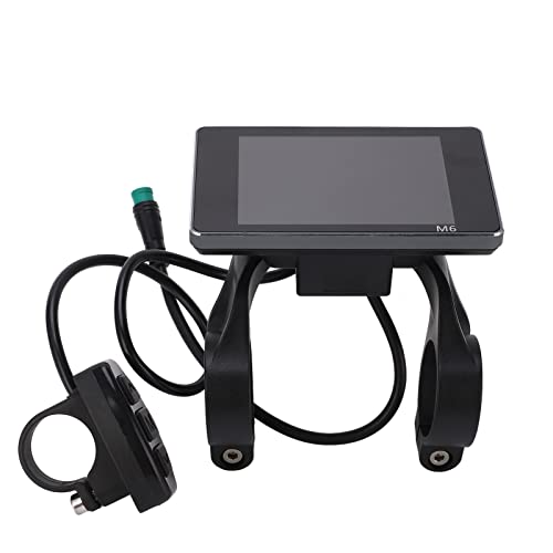 Ordenador para Bicicleta, Panel de Pantalla LCD Registro en Tiempo Real 36V 48V Potente con Puerto Impermeable para Bicicleta Eléctrica