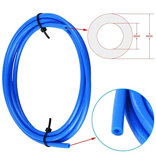 Orthland Tubo de Teflón, 3 Piezas de Tubo de PTFE(1.5m) Creality Original para Filamento de 1,75 mm, con 3 piezas de Conectores Neumáticos PC4-M6 y 3 piezas de Conector PC4-M10