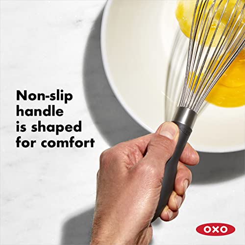 OXO Good Grips - Batidora manual con varilla de acero, 28 cm
