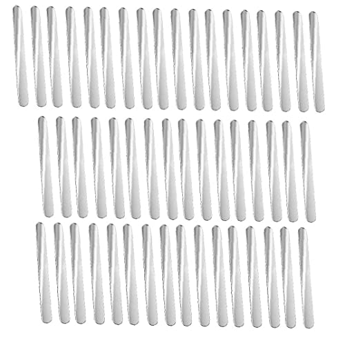 Palos Polo del helado artesanal Palos Acrílico para Candy fiesta en casa de Apple Niños proyectos de bricolaje de plata 50PCS, Moho helado