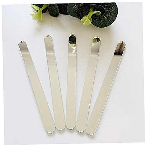 Palos Polo del helado artesanal Palos Acrílico para Candy fiesta en casa de Apple Niños proyectos de bricolaje de plata 50PCS, Moho helado