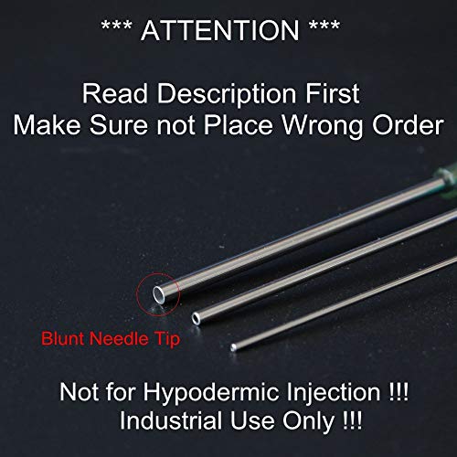 Paquete de 8 jeringas, jeringas de 100ml / 60ml / 30ml / 10ml / 3ml con agujas de punta roma de 14G 4 ”3” 2 ”1”, jeringas de plástico grandes para líquidos electrónicos, experimentos y uso industrial