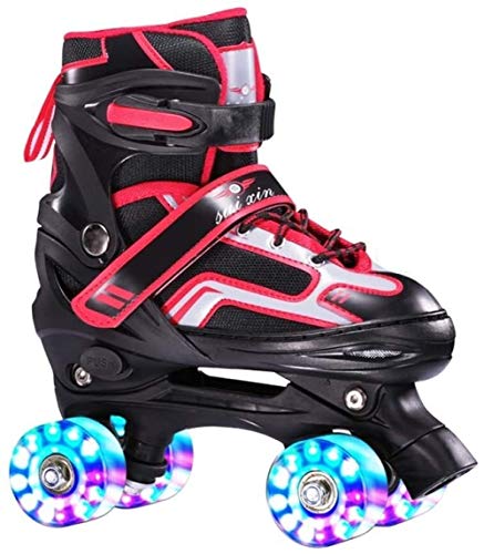 Patines en Línea Los Niños Patines 4 Ruedas Llevaron La Doble Patines Rojo Caliente De La Venta Seguridad Principiantes Niños Patines For Adultos Profesionales