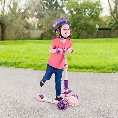 Patinete para niños 3 en 1 con Asiento Plegable, extraíble y Altura Ajustable para niños pequeños de 2 a 8 años para Uso en Interiores y Exteriores, niños y niñas