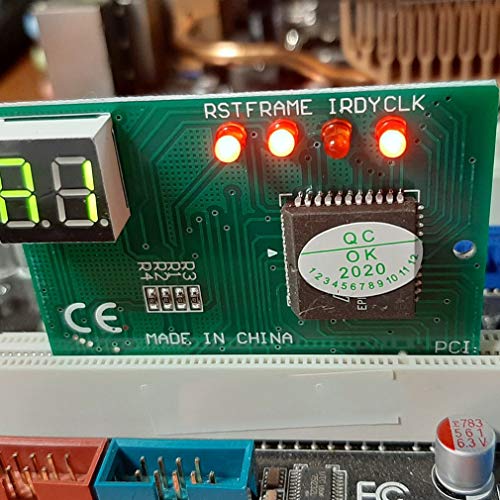 Pc de 2 dígitos Placa Madre de la computadora Analizador de Tarjetas Postales de depuración Probador de Placa Base Pci Pantalla de diagnóstico para PC de Escritorio Verde y Negro