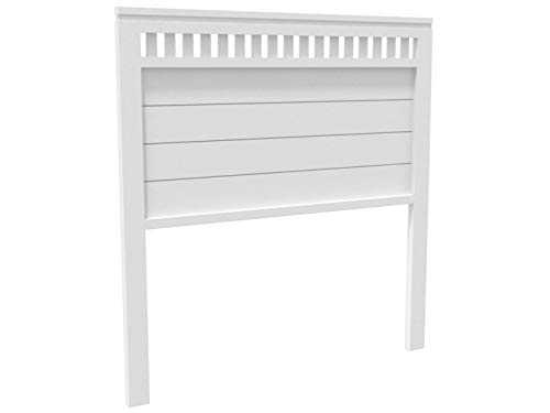 PEJECAR cabecero para Cama de 105 Modelo Bora Fabricado en Madera de Pino insigni Acabado en Blanco nordico