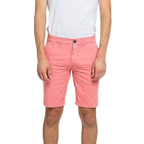 Pepe Jeans Blackburn Short Washed Pantalones Cortos, 346DARK Chicle, 34 para Hombre