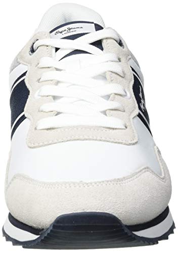 Pepe Jeans Cross 4 Sailor, Zapatillas Hombre, 800 Blanco, 42 EU