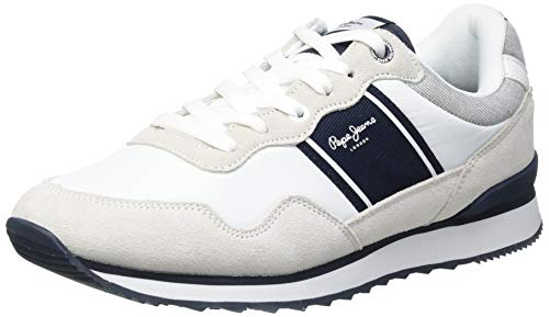 Pepe Jeans Cross 4 Sailor, Zapatillas Hombre, 800 Blanco, 42 EU