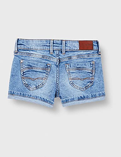 Pepe Jeans Foxtail Short Pantalones Cortos, 000denim, 18 para Niñas