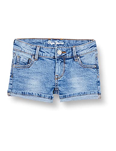 Pepe Jeans Foxtail Short Pantalones Cortos, 000denim, 18 para Niñas