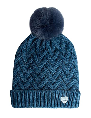 Pepe Jeans- GORRO LINA PG0402190 594 DULWICH- GORRO CON POMPON PARA NIÑAS (S)