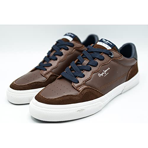 Pepe Jeans Kenton Original 21 - Zapatillas Deportivas para Hombre, (878brown), 42 EU