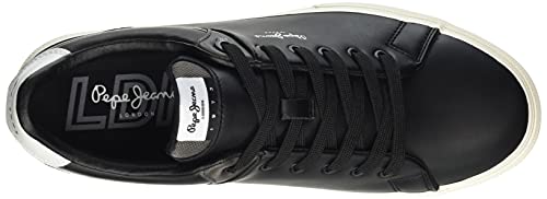 Pepe Jeans London Kenton Class, Zapatilla Hombre, 999BLACK, 43 EU