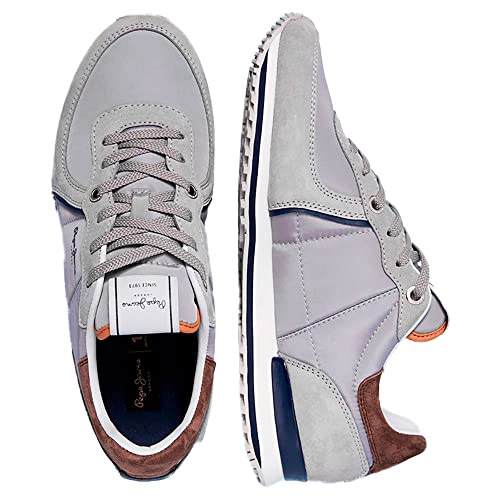 Pepe Jeans London Tinker City Smart, Zapatilla Hombre, 945gris, 42 EU