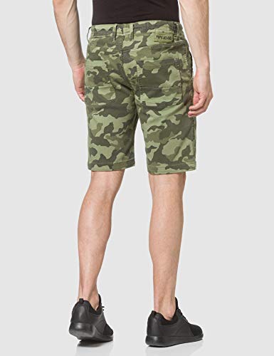 Pepe Jeans Owen Short Camo Pantalones Cortos, 682forest Green, 32 para Hombre