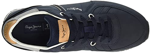 Pepe Jeans Tinker Road - Zapatillas Deportivas para Hombre, (595navy), 45 EU